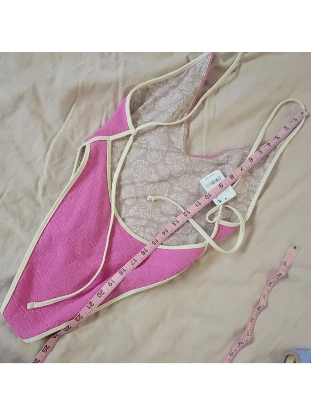 Free People Free-est Amber One piece Swimsuit Beach Sexy Pool Vaca Pink Womens S